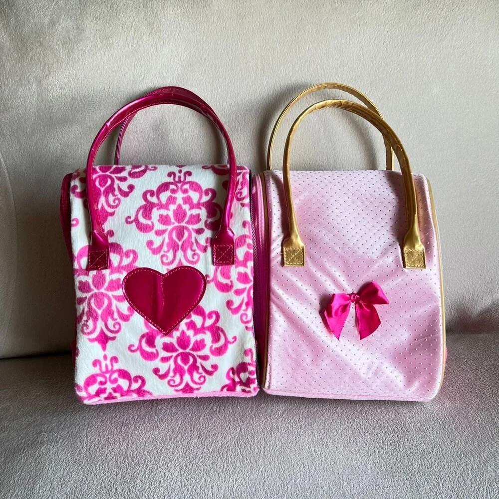 Battat PUCCI PUPS Pet Dog Cat Carrier Bag Purse Pink Fur Animal